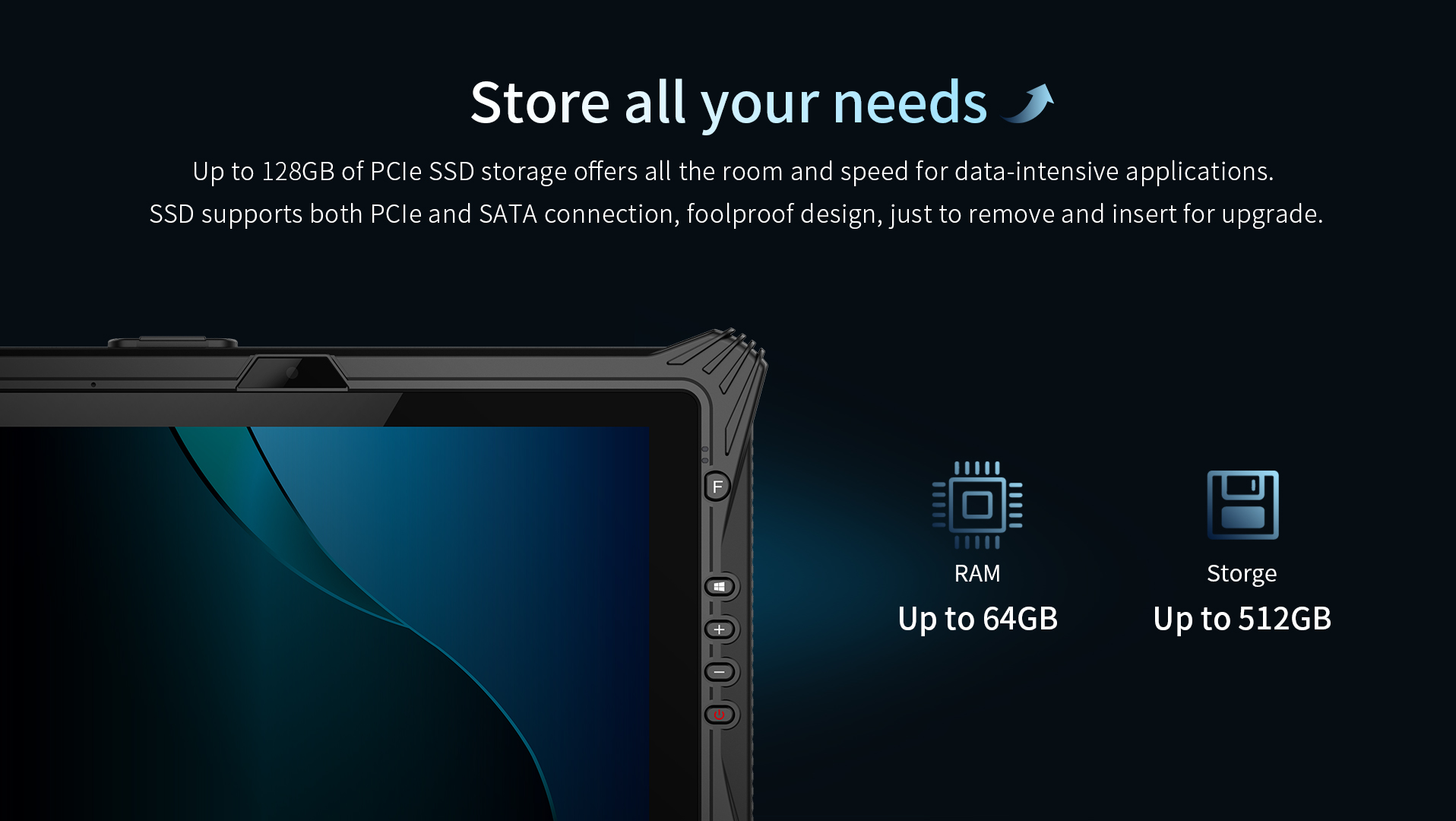  10.1-inch rugged tablet pc