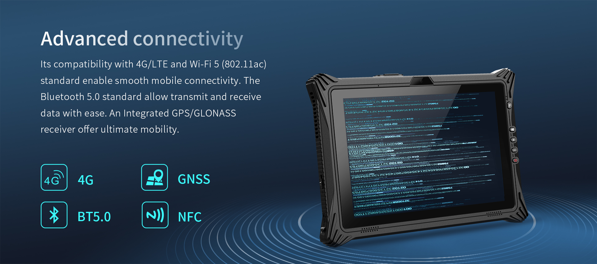 10.1 inch Intel Rugged Tablet PC