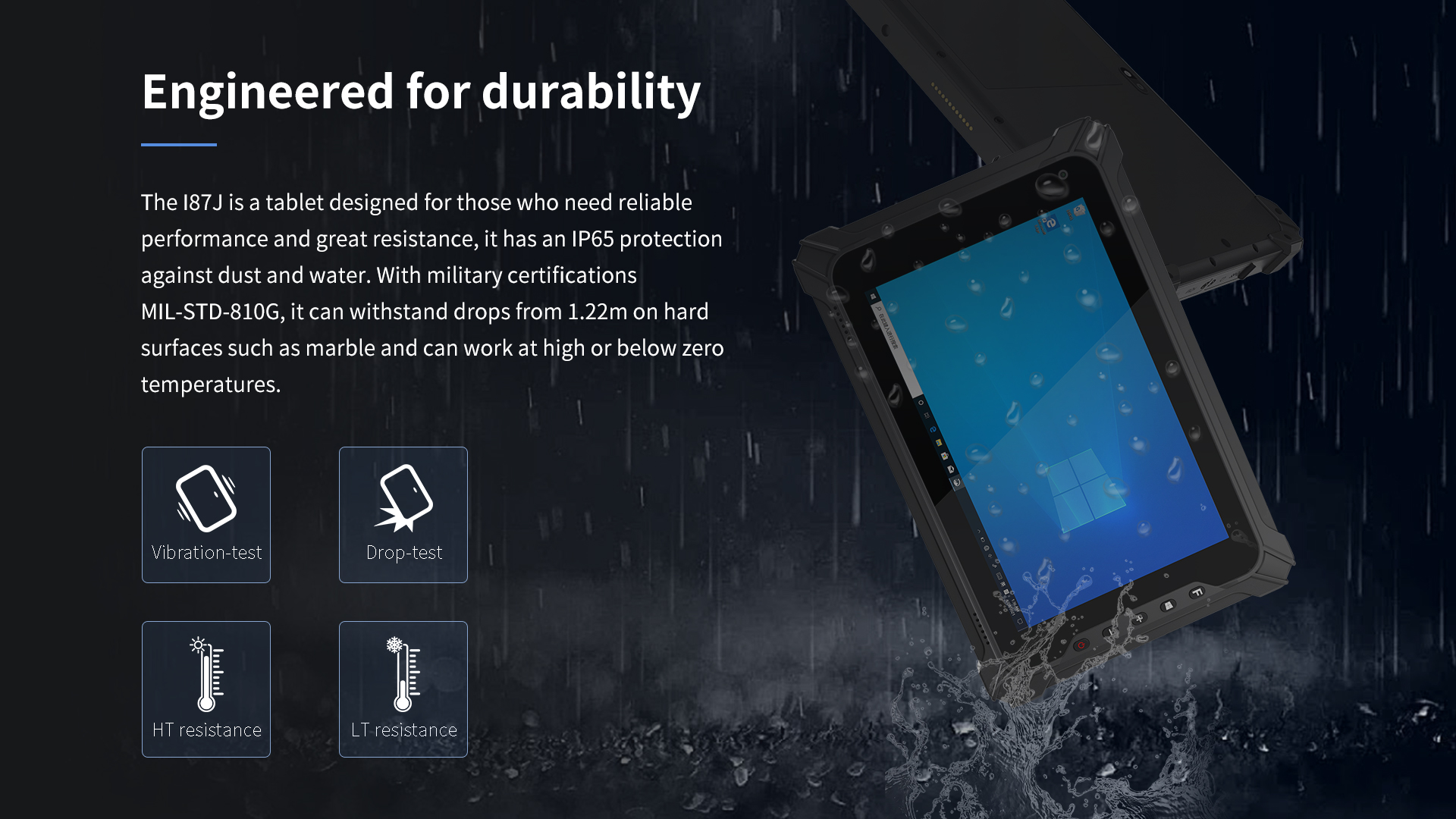 8 inch 4G Rugged Tablet PC