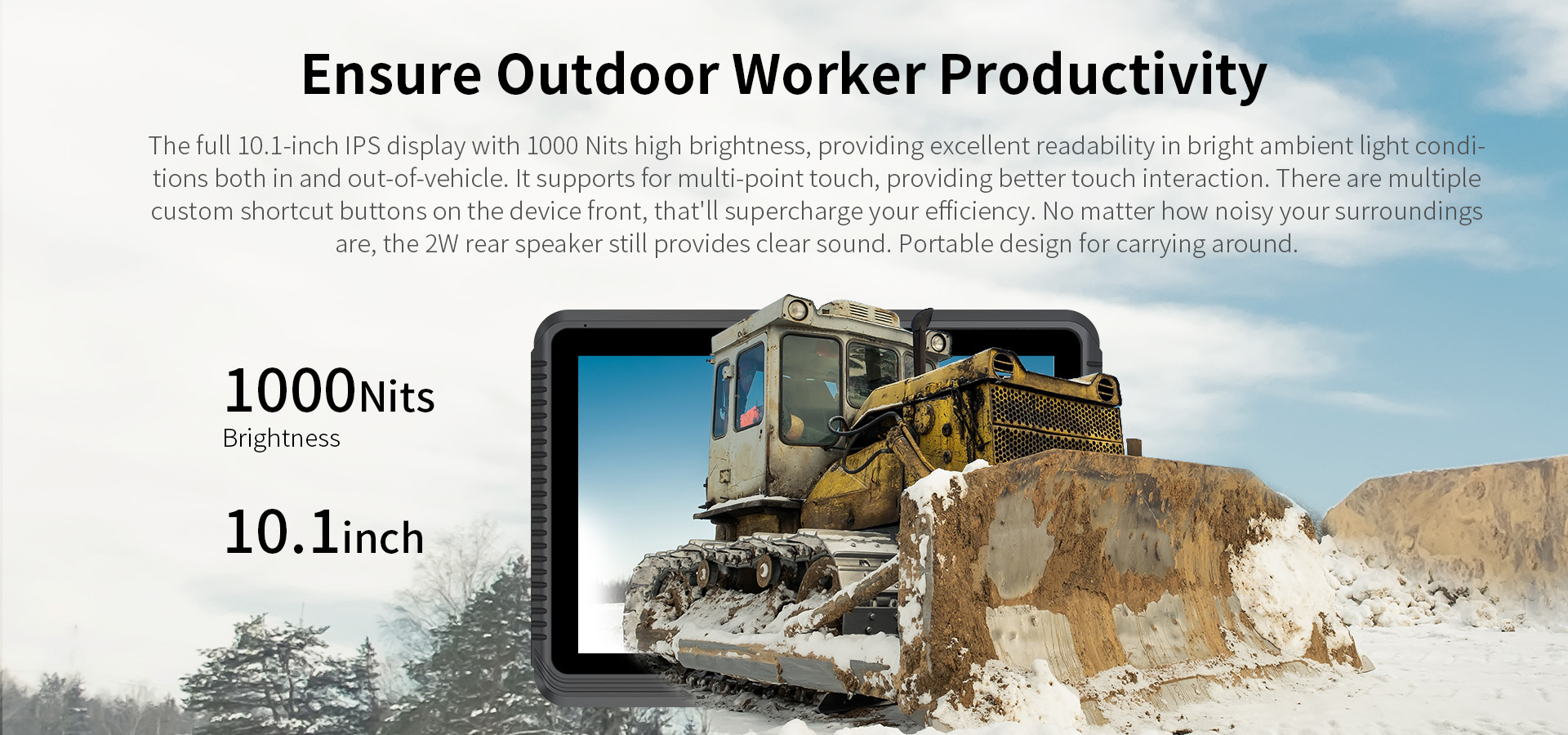 V10J Intel 10.1 inch Vehicle Tablet PC