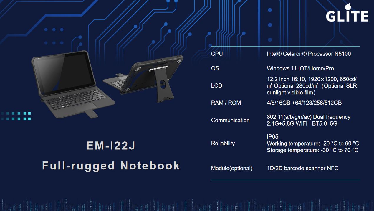 122j01 Full Rugged Notebook