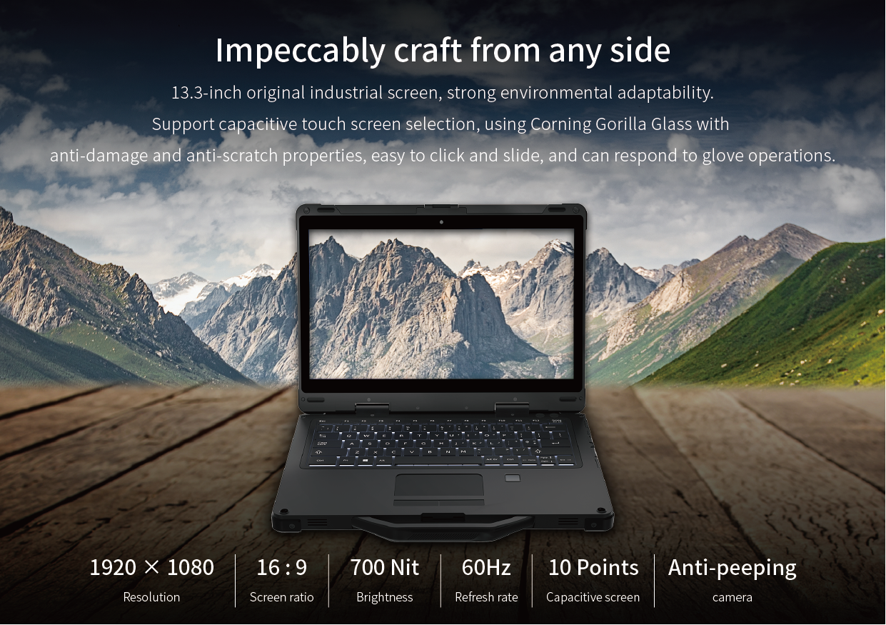 13.3 inch Intel Rugged Laptop