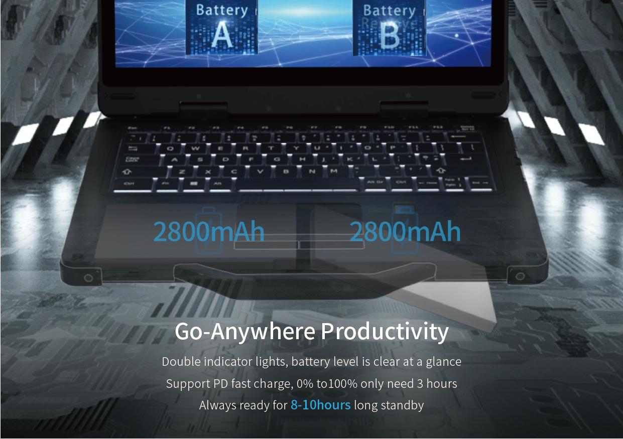 EM-X33 13.3 inch Rugged Laptop