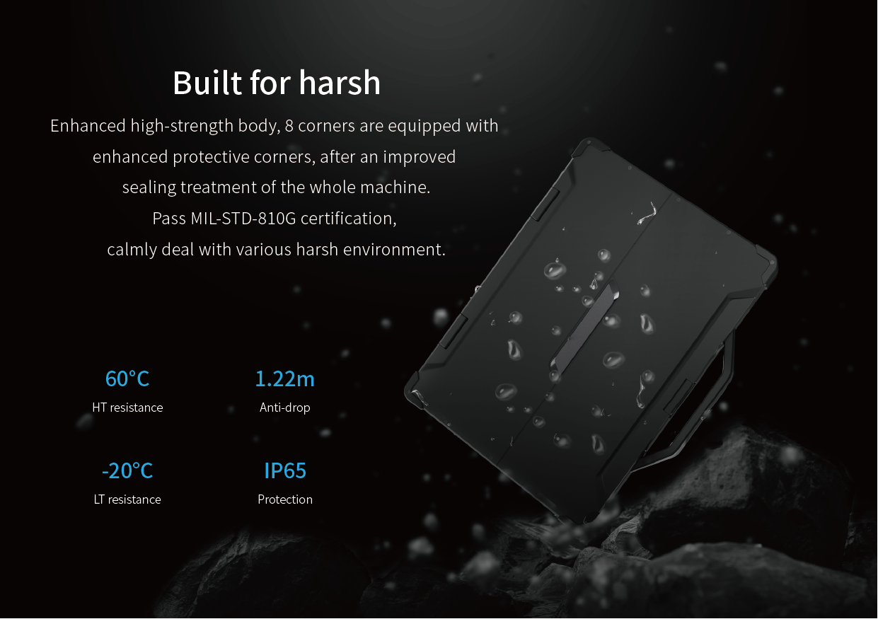 13.3 inch Rugged Laptop Win 10/11